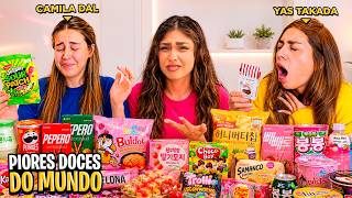 PROVANDO OS DOCES MAIS BIZARROS *Passamos mal? 🤮