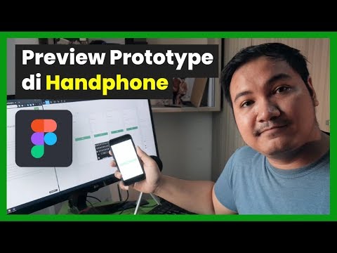 Preview Prototype di Smartphone dengan Figma Mirror