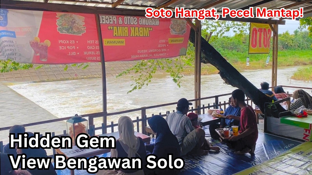 Warung Makan Mbak Rina Syahdu Di Pinggiran Sungai Bengawan Solo