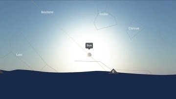 Partial Solar Eclipse - September 21/22, 2025 (Night Sky Animation)