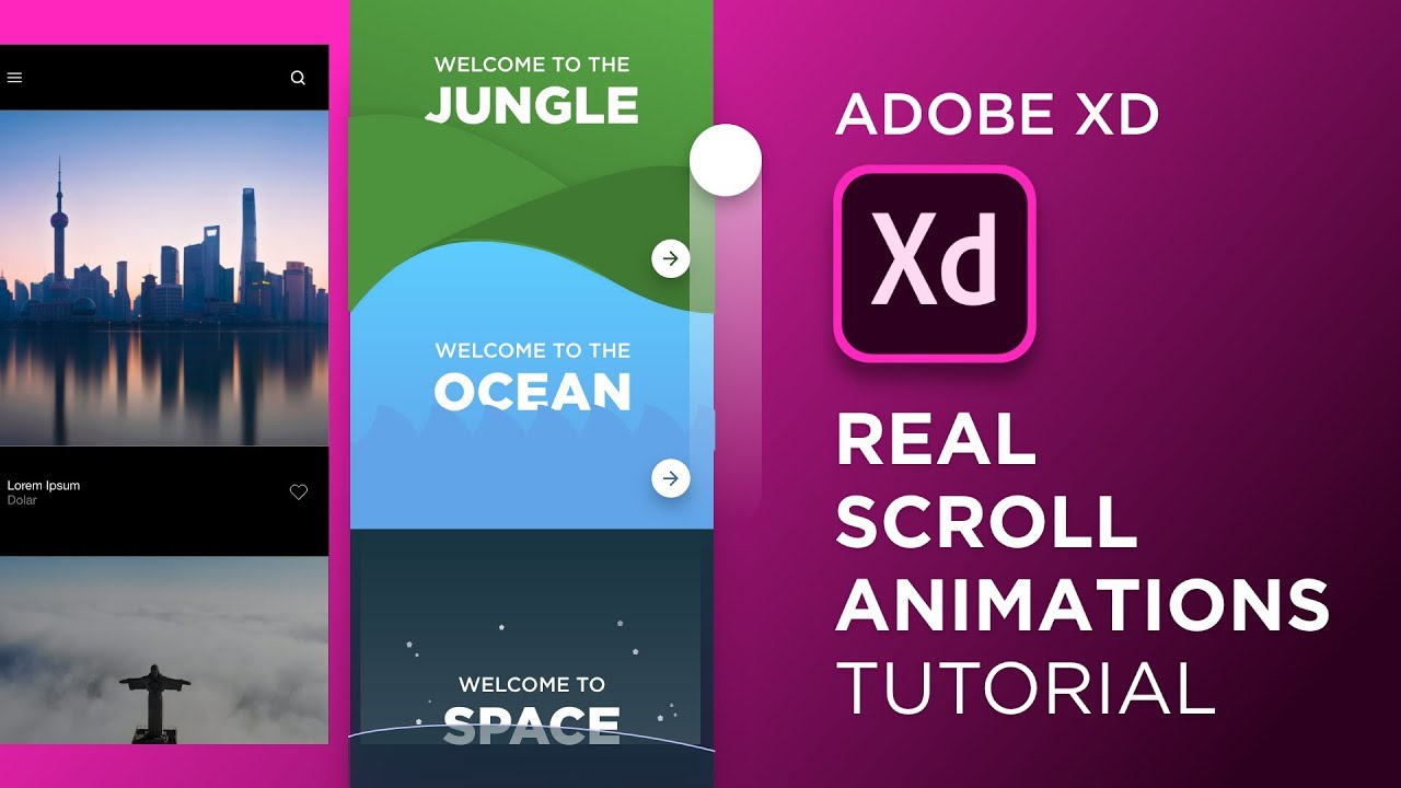 Real Scroll Animations In Adobe Xd Design Weekly Youtube