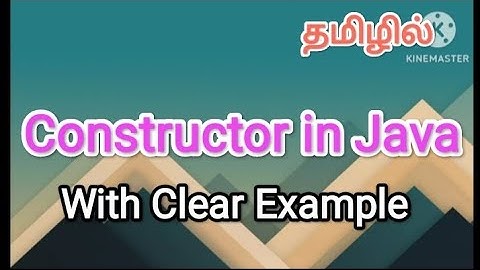 Constructor in java | java programming in tamil #constructor , #java, #sscomputerstudies, #methods