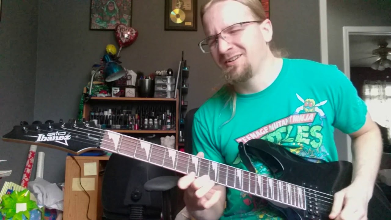 Experienced Guitar Player Jamming With A Cheap Guitar [Ibanez GIO ...