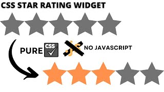How to create Star Rating Pure CSS3 (Easy Tutorial)