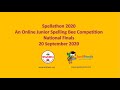 Wishwin SpellPunditSpellathon2020ジュニアスペリングビーナショナルファイナル