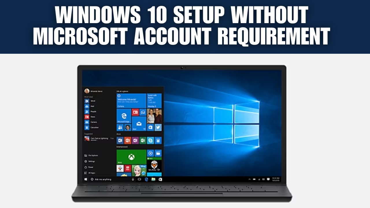 Windows 10 Setup Without Microsoft Account Requirement Guide