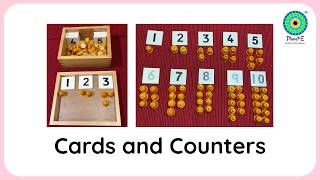 Montessori Cards and Counters #montessori #counting #preschoolactivity  #mathskill #handsonlearning