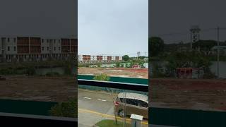 မိုးစက်တွေကြား lake view လေးနဲ့ လှနေတဲ့ Estella🌧️#rain #pluviophile #rainlover #chillweather