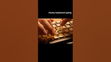 Honey keyboard typing#ai #asmr #relax