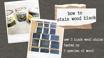 Can you get black wood stain?