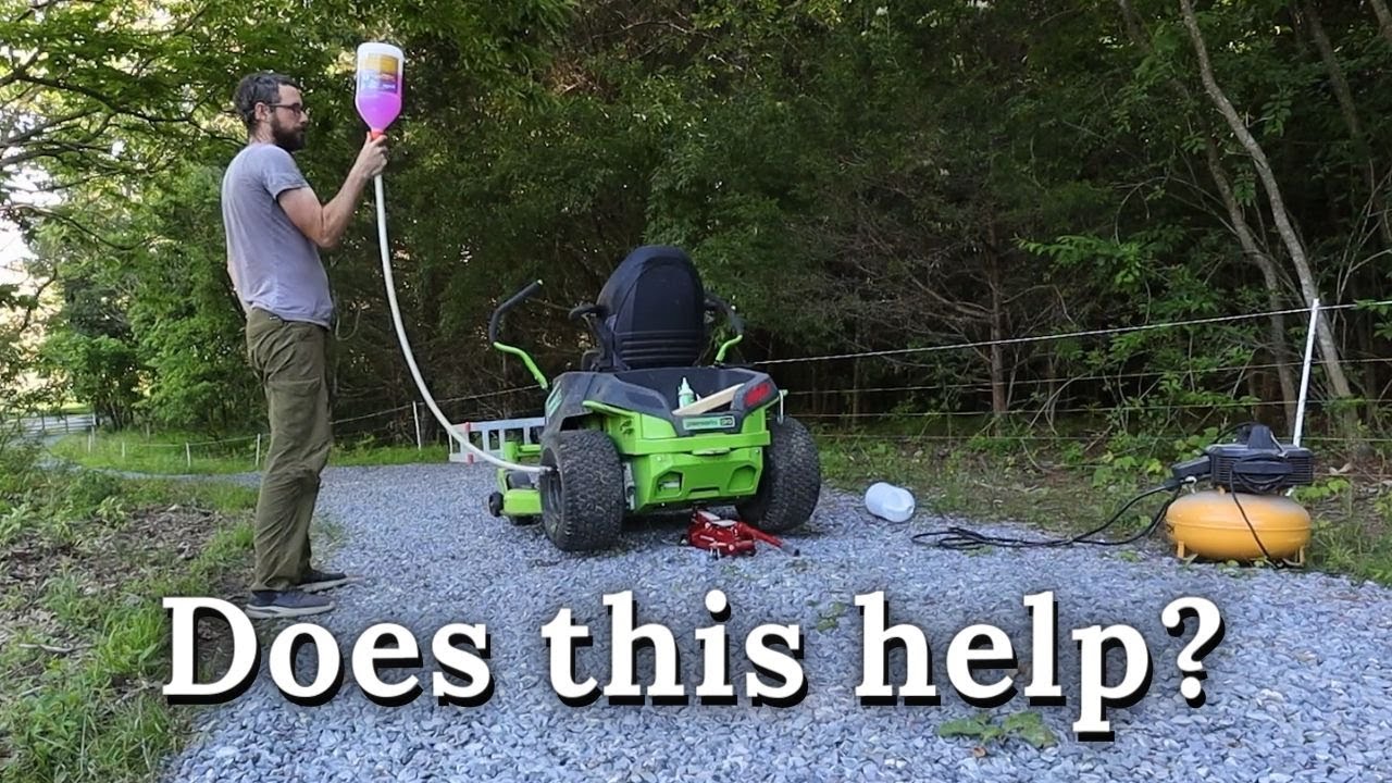 I put ballast in my lawn mower, did it help?