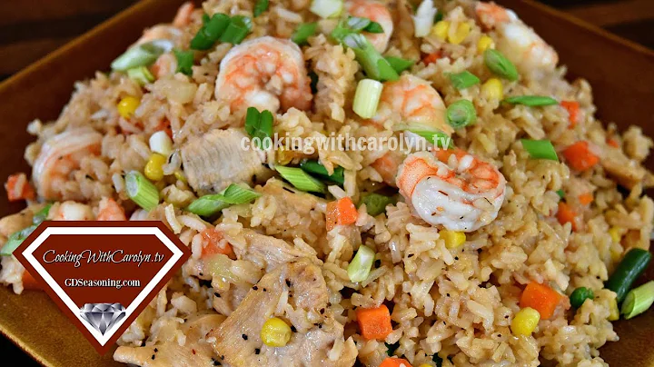 EASY HOMEMADE SHRIMP AND CHICKEN FRIED RICE RECIPE...