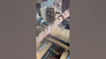 Con Tiện Cầu Thang Gõ Xoắn | Đồ Gỗ PTĐ #wood #contien #woodworking #construction #shortvideo #viral