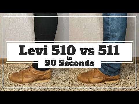 levis 510 vs 511 vs 512
