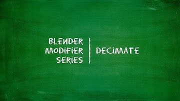 Blender Generate Modifier - Decimate (हिंदी )