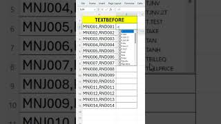 Extract Text Before a Specific Character in Excel Using TEXTBEFORE Function#excel