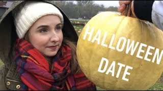 Date with girlfriend at the pumpkin patch