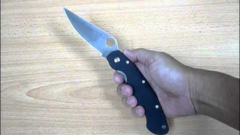Ways to open / deploy a Spyderco Military knife