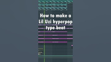 HOW TO MAKE HYPERPOP LIL UZI TYPE BEAT ONLY FREE PLUGINS #shorts