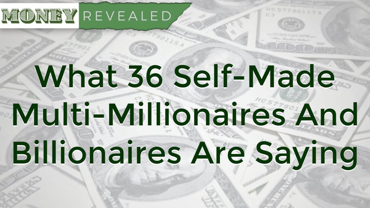 What Are Millionaires And Billionaires Saying at Money Revealed