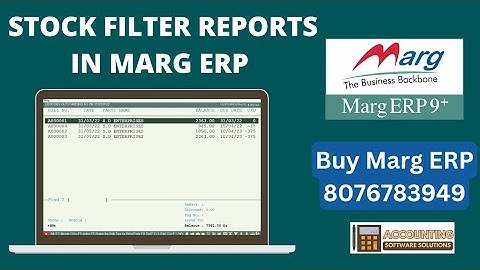 How to Stock Filter Reports in Marg Erp Software Step by Step in Hindi | buy marg 8076783949