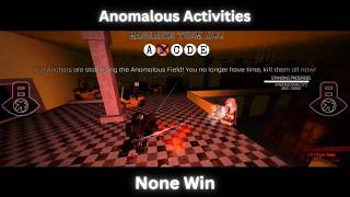 Random none win because I missed this game - Anomalous Activities