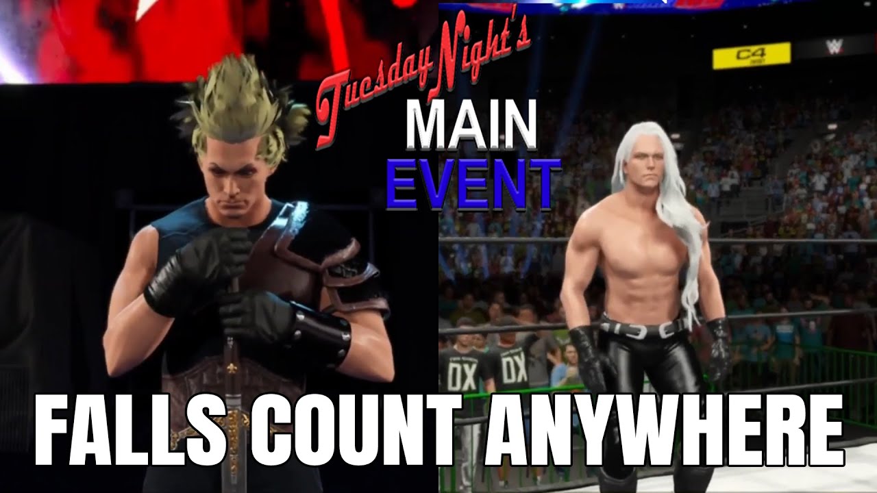 TUESDAY NIGHT'S MAIN EVENT #21 - Falls Count Anywhere (WWE 2K23, Smackdown! 2)