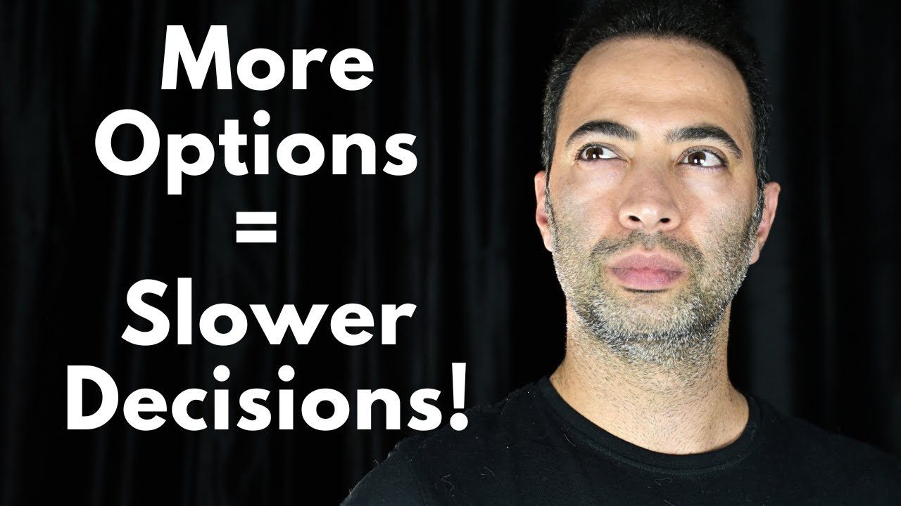 The Hidden Cost of Too Many Choices- Hick's Law - YouTube