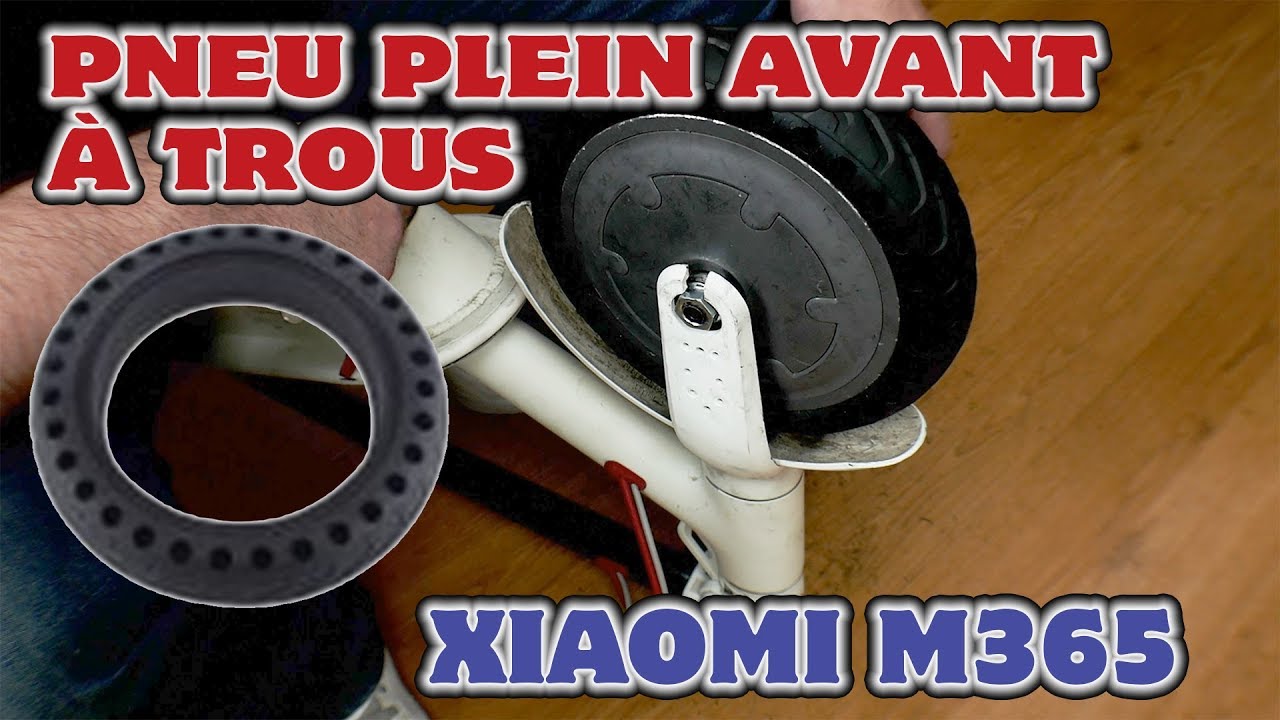 Tuto: XAIOMI M365 installation of a front solid tire (with holes