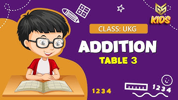 Addition Table 3 - UKG (Math) Gyansrota Kids