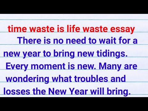 essay on time waste is life waste in hindi