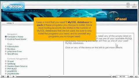 How To Use Fantastico In cPanel