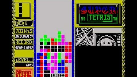 Super Tetris (Yunior Soft, Russia, 1993) (ZX Spectrum)