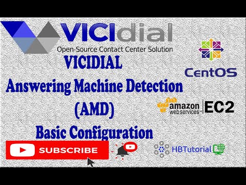 Vicidial  Setup Answering Machine Detection(AMD) OutBound Campaign |#vicidial #HBTutorial #AMD