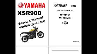 YAMAHA XSR900 XSR 900 (2016+) SERVICE WORKSHOP MANUAL + PARTS