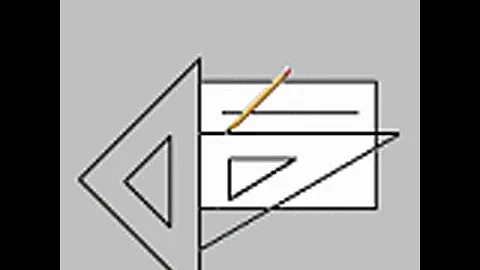 Como usar um par de esquadros?
