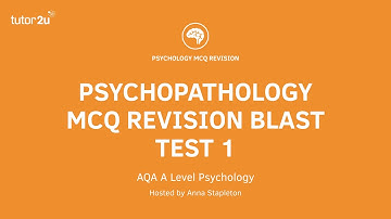 Psychopathology: MCQ Revision Test 1 for AQA A Level Psychology