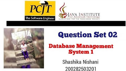 Database Management System Task 02  | 1st Year | Semester 01 | Java Institute