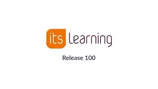 itslearning Product Release Video (R100)
