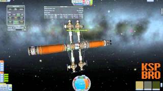 Last minute fail on Massive Interplanetary Station + Science Bay Dock - KSP BRO!