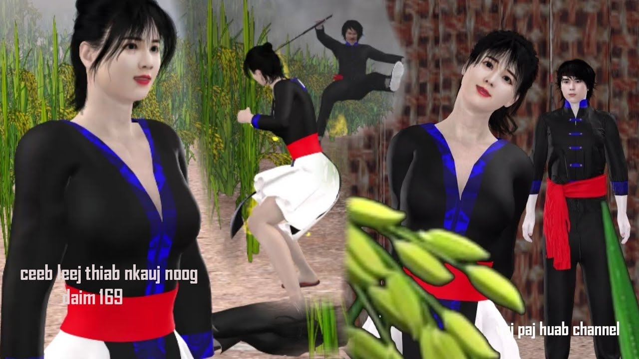 Ceeb leej thiab nkauj noog daim 169, hmong movie 3d