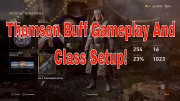 Call of Duty WWII: New Thompson Buff! (Class Setup)