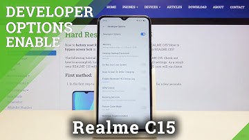How to Enable Developer Options in REALME C15 – Find Advanced Settings