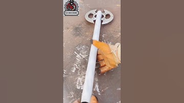 indian blacksmith making farsa axe || axe from motorbike sprocket || ss farsa | steel ka farsa