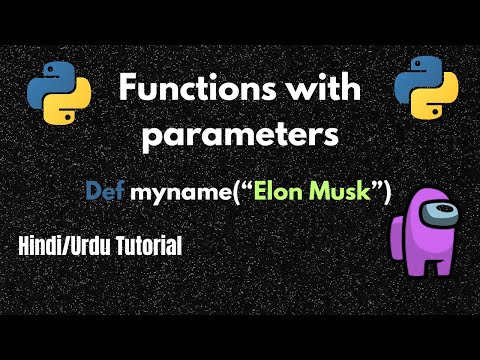 Lesson 19: Function with parameters | Python Tutorials