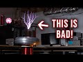 I built a big Tesla Coil, but it has a big problem!