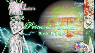 Painting the most Electrifying ⚡Princess Jupiter Resin Figure💚 | Sailor Moon 30th Anny! (Subt Esp)