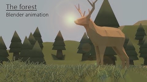 the forest my-first 3d blender animation!