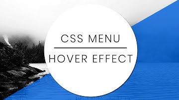 Pure CSS Creative Menu Hover Effect | CSS Hover Effects