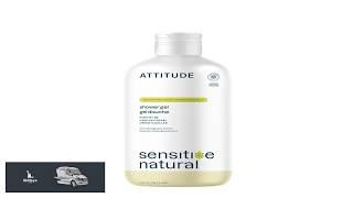 ATTITUDE Body Wash for Sensitive Skin EWG Verified Shower Gel Soothing Oat